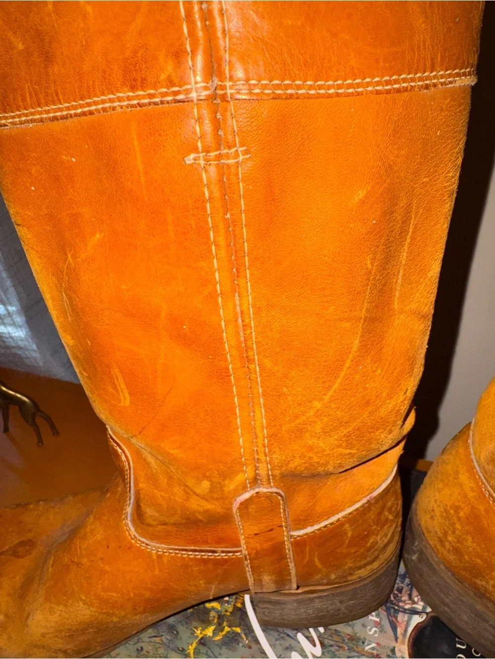 Sears Brown Leather Mid-Calf Boots
